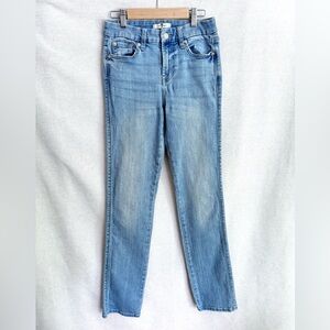 7 For All Mankind Blue Skinny Jeans